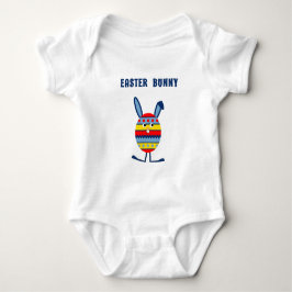 T-shirt Coelhinho de ovo da Páscoa azul-bonito