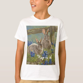 T-shirt Coelhos & Bluebonnets