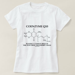 T-shirt Coenzima Q10 Cadeia de Transporte Eletrônico de P