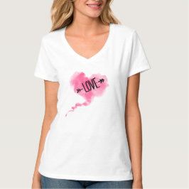 T-shirt Cœur nuage rose 