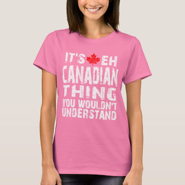 T-shirt Coisa canadense (Frente)