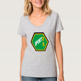 T-shirt col V femme AFRICA SPORT 25