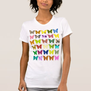 T-shirt Colagem da borboleta