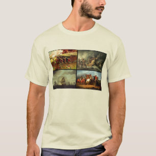 T-shirt Colagem da guerra de revolucionário americano