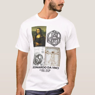 T-shirt Colagem de Leonardo da Vinci (coleção dos