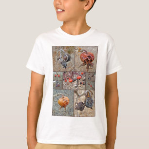 T-shirt Colagem de Rosa