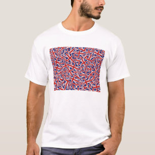 T-shirt Colagem de Union Jack