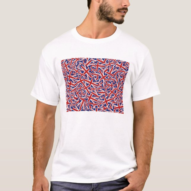 T-shirt Colagem de Union Jack (Frente)