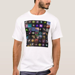 T-shirt Colagem do espaço