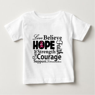 T-shirt Colagem do mieloma múltiplo da esperança