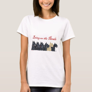 T-shirt Colares Patrióticos para Terriers Escoceses