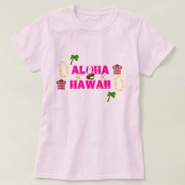 T-shirt Coleção Hawaii Aloha - (Frente do Design)