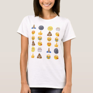 T-shirt Coleção superior do emoji