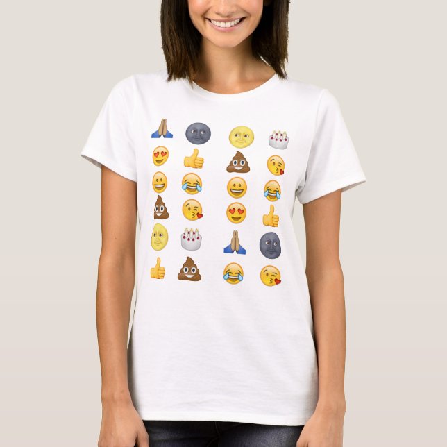 T-shirt Coleção superior do emoji (Frente)