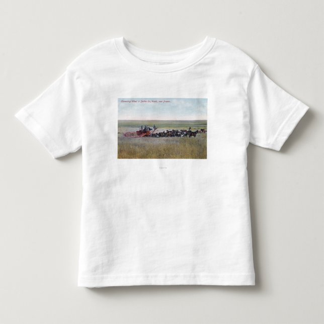 T-shirt Colhendo a cena do trigo (Frente)