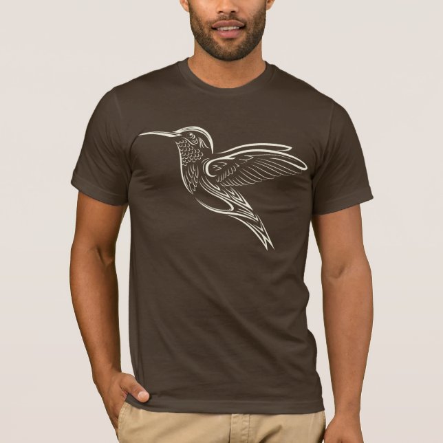 T-shirt Colibri de Peter - pássaro floral (Frente)