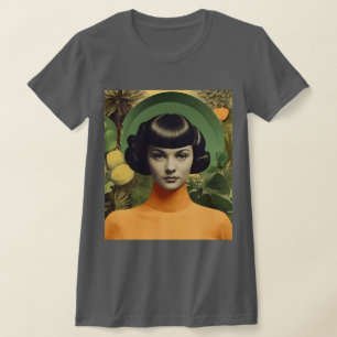 T-Shirt Collage Botânica Vintage