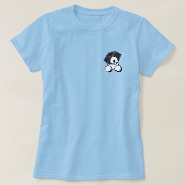 T-Shirt Collie De Bolso (Frente do Design)