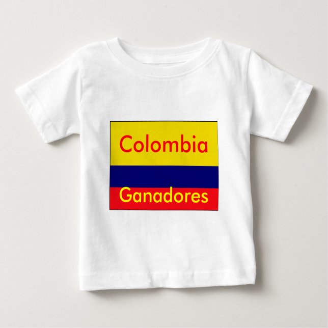 T-shirt Colômbia ganadores (Frente)