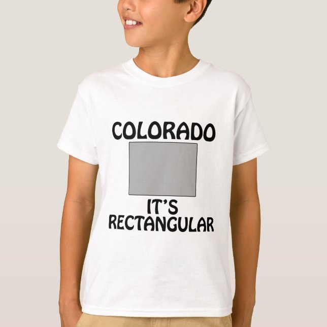 T-shirt Colorado - É Retangular (Frente)