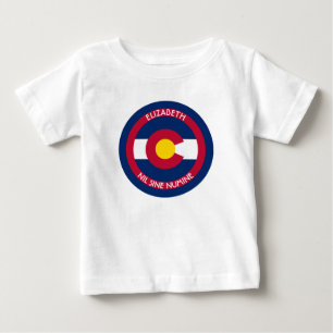 T-shirt Colorado estado centenário a bandeira