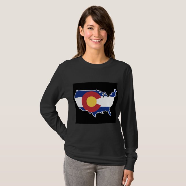 T-shirt Colorado EUA (Frente Completa)