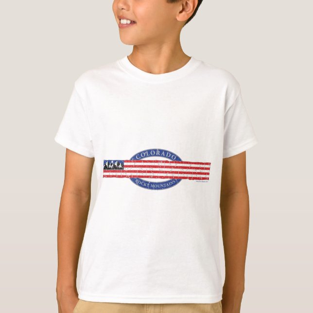 T-shirt Colorado Rocky Mounties (Frente)