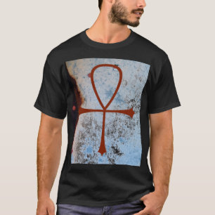 T-shirt colorfield branco azul com corrosão e o Dr.