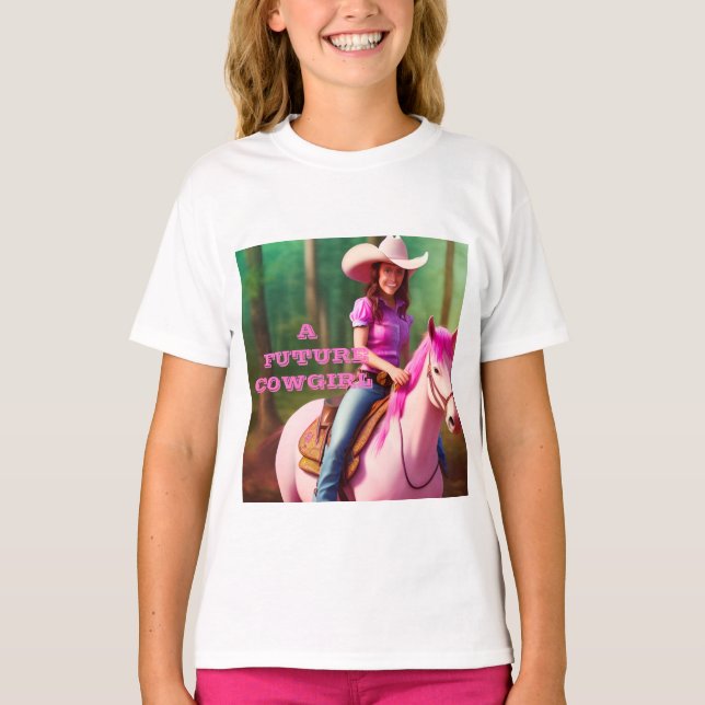 T-Shirt Colorful Future Cowgirl (Frente)