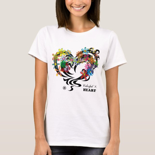 T-shirt Colorful×HEART (Frente)