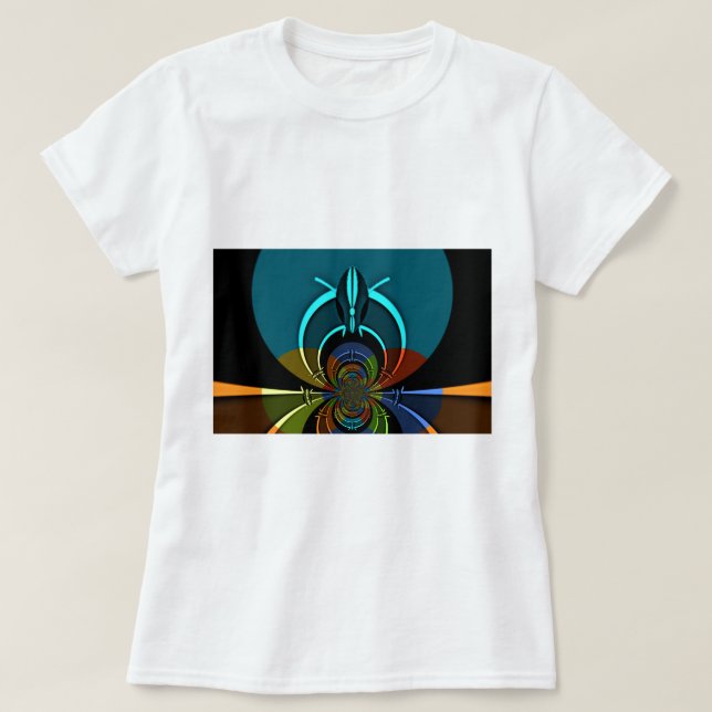 T-shirt Colorida Maasai Shield Design (Frente do Design)