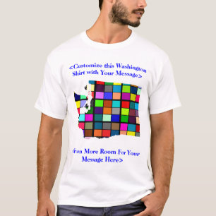 T-shirt colorido customizável da eleição de
