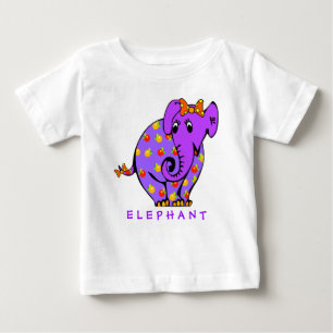 T-shirt colorido da criança do ELEFANTE adorável