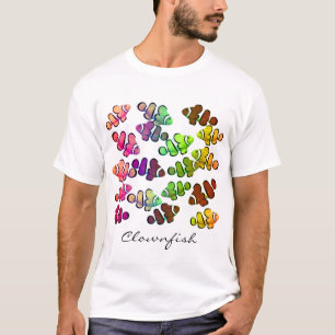 T-shirt colorido da escola de Clownfish