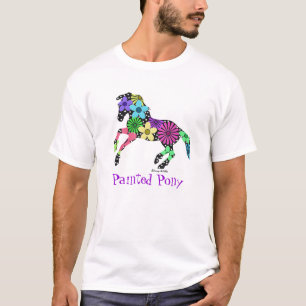 T-shirt colorido do cavalo