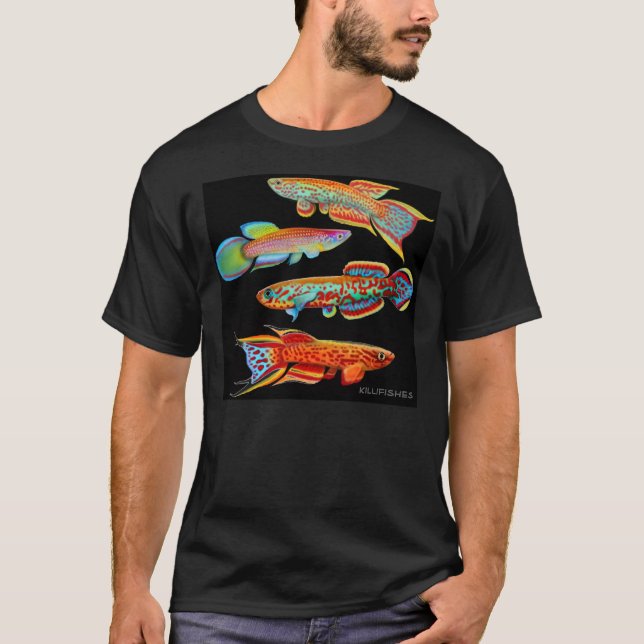 T-shirt colorido do Killifish (Frente)