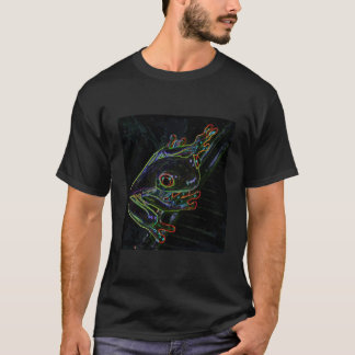 T-shirt colorido do sapo