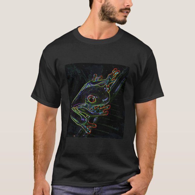 T-shirt colorido do sapo (Frente)