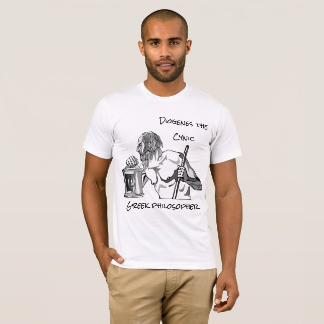 T-shirt com a imagem do filósofo Diogenes (Frente Completa)
