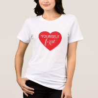 T-Shirt Com Ajustado De Conforto De Autoamor