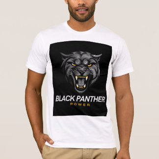 T-Shirt com alimentação de pantera preta