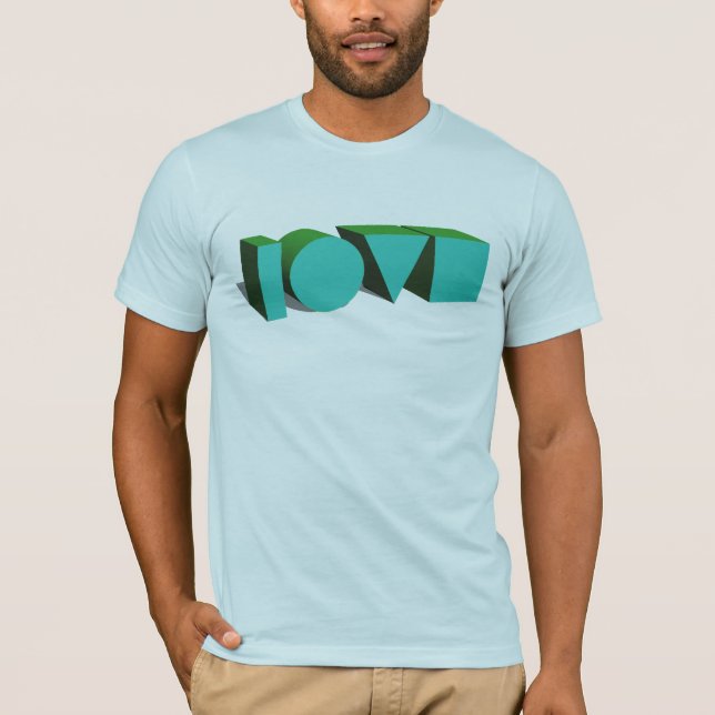 T-Shirt Com Amor 3D (Frente)