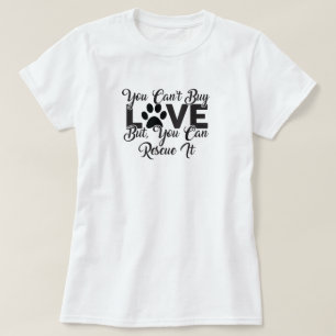 T-Shirt Com Amor De Cachorro De Emergência