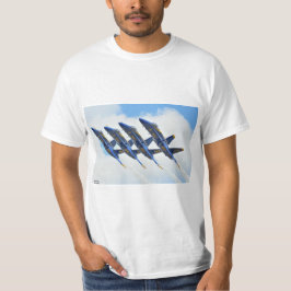 T-Shirt com ângulos azuis