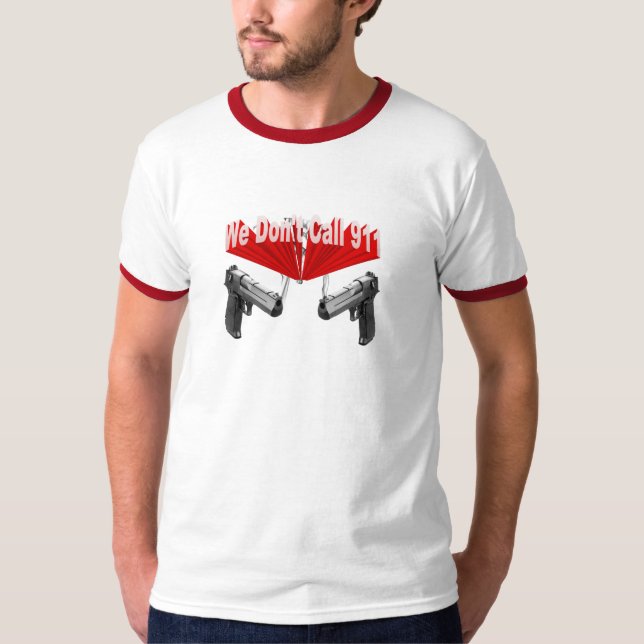 T-shirt com armas (Frente)