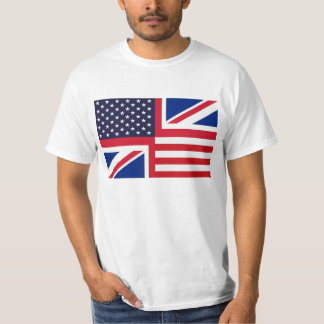 T-shirt com bandeira dos Estados Unidos e união