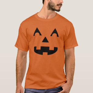 T-Shirt Com Cara De Abóbora