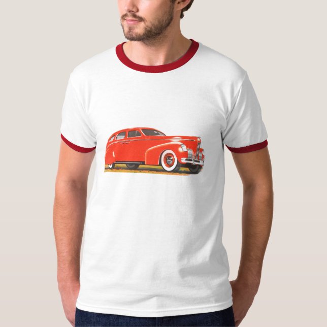 T-shirt com carro clássico.  Nash 1939 (Frente)