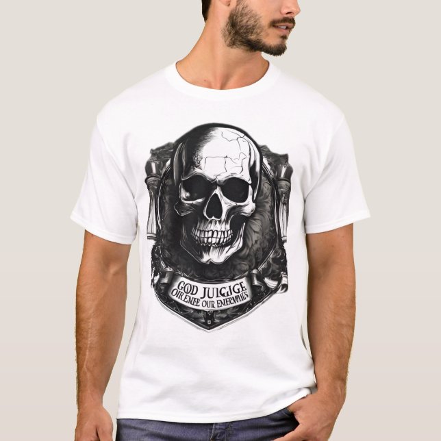 T-Shirt com Caveira de Morte (Frente)