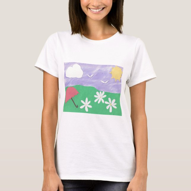 T-Shirt com cena natural (Frente)